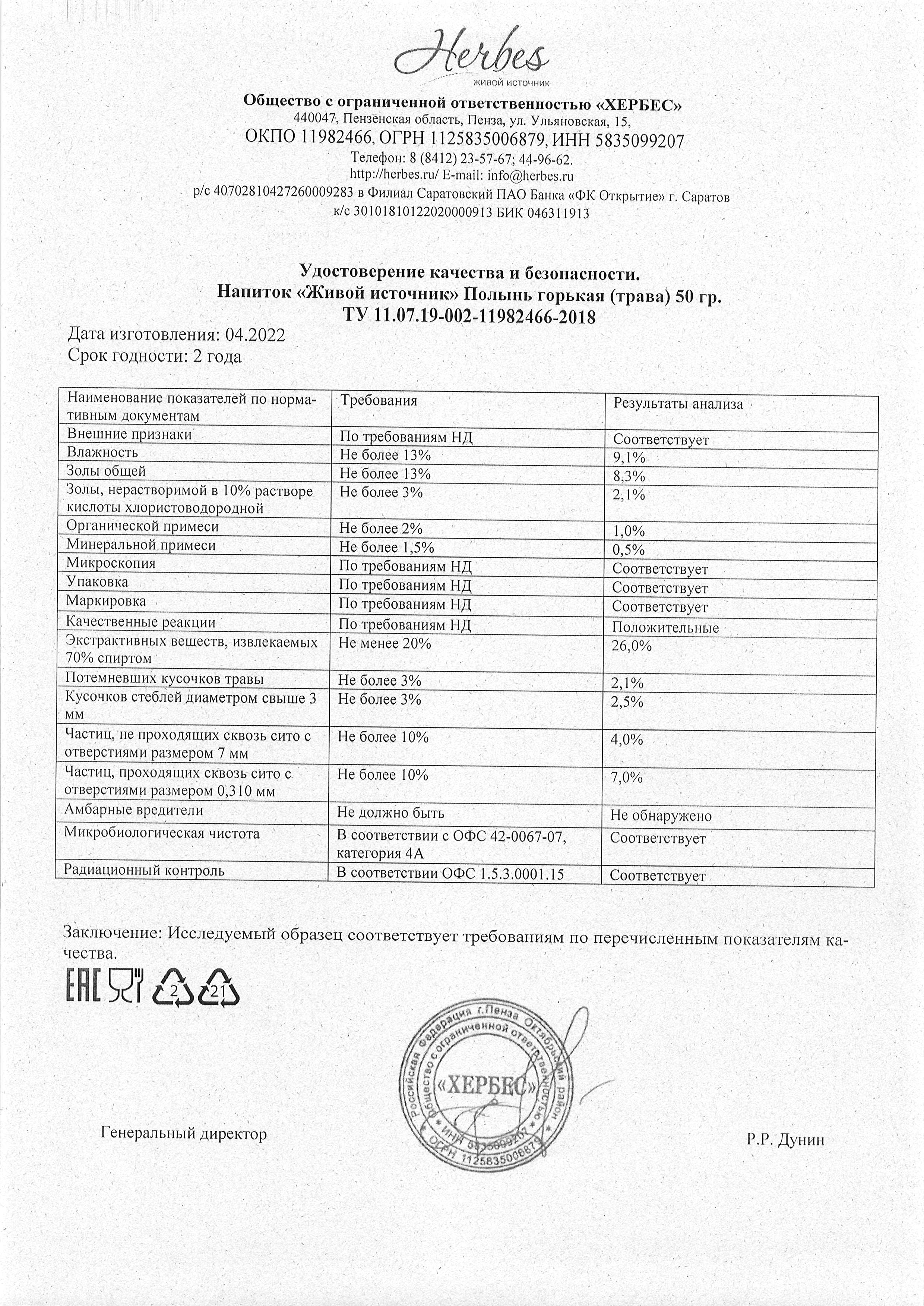 Паспорт №042022